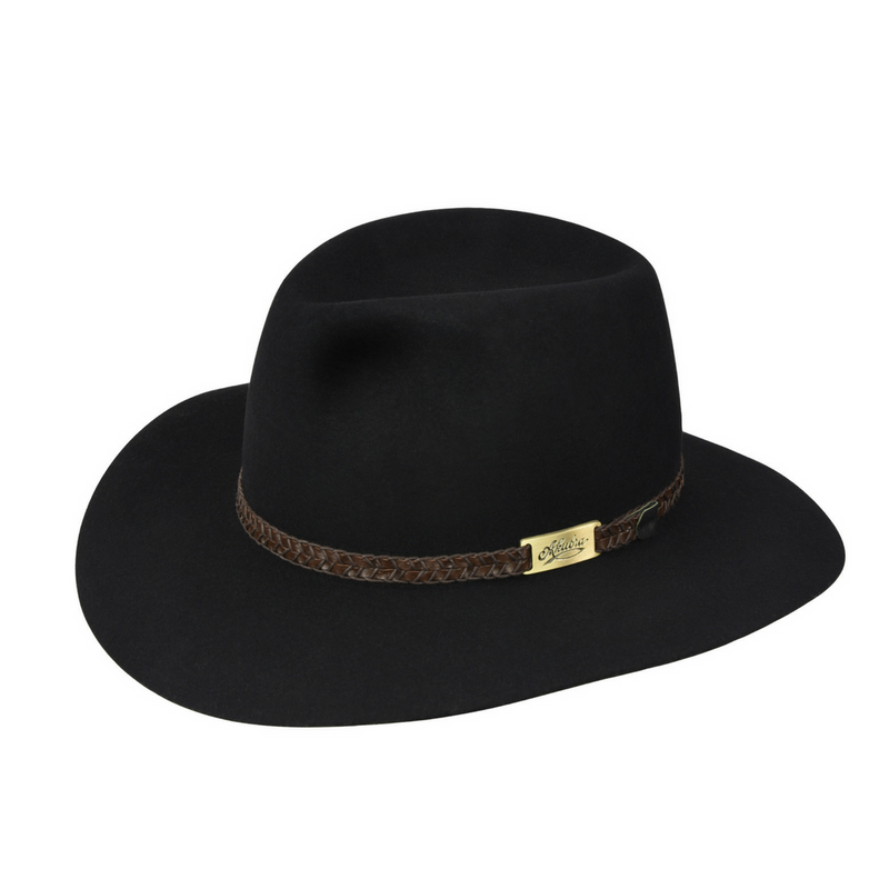 Designed to go anywhere, the Black Akubra Avalon is relaxed, classy and a real head turner for all seasons. This popular urban unisex style is a soft felt hat. It features a soft buckram inner and a plaited bonded leather band with a brass Akubra plate. Make the most of reduced prices on all of our Akubras online, and receive free shipping if you spend over $200.