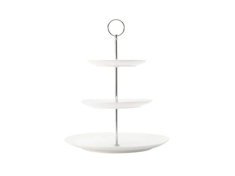 Maxwell & Williams White Basics Diamonds 3-Tier Cake Stand