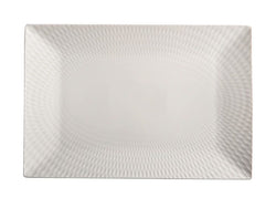 Maxwell & Williams White Basics Diamonds Rectangular Platter 36x25cm Gift Boxed