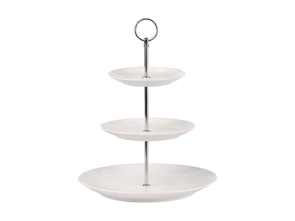 Maxwell & Williams White Basics 3 Tiered Cake Stand Gift Boxed