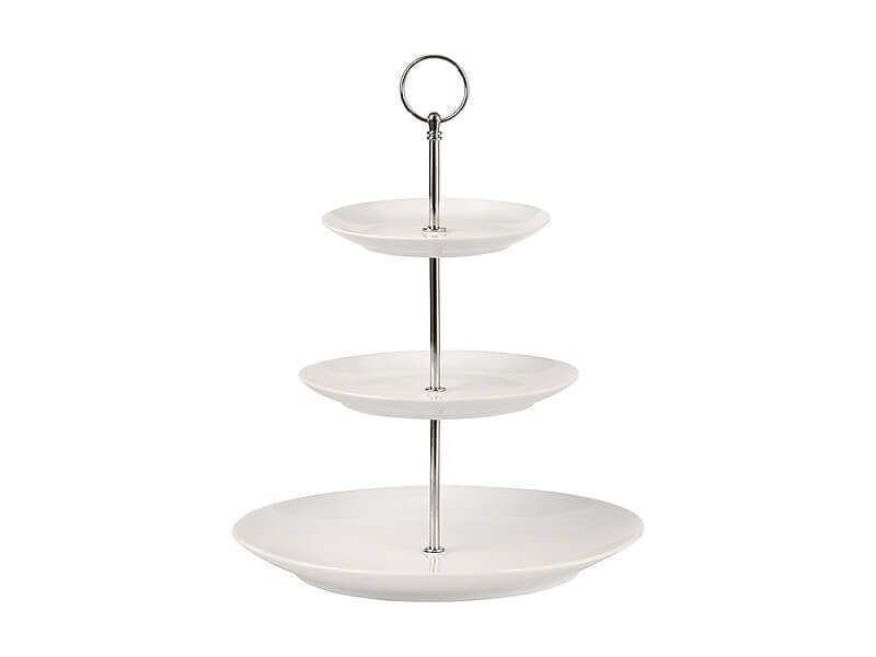 Maxwell & Williams White Basics 3 Tiered Cake Stand Gift Boxed