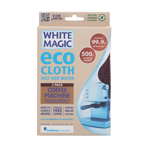 White Magic Eco Cloth Coffee Machine 2 Pack