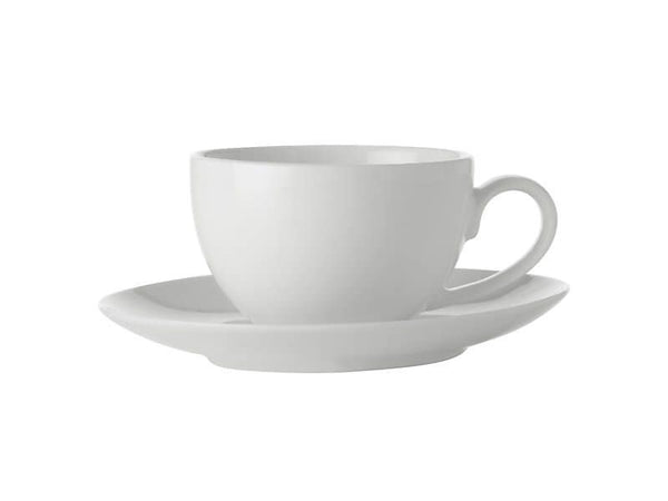 Maxwell & Williams White Basics Coupe Demi Cup & Saucer 100ML