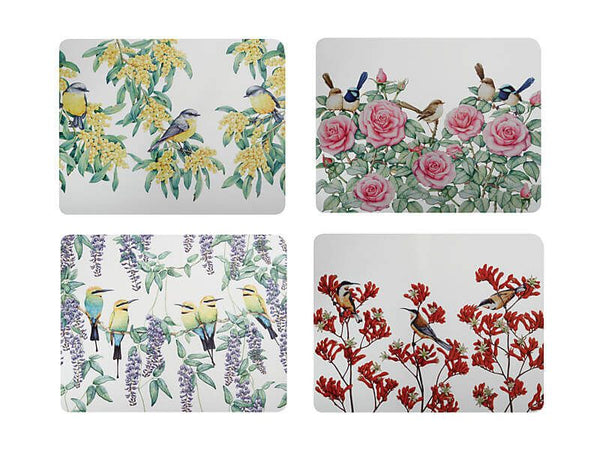 Maxwell & Williams Royal Botanic Gardens - Garden Friends Cork Back Placemat 34x26.5cm Set of 4 Gift Boxed