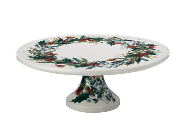 Maxwell & Williams Holly Berry Footed Cake Stand - 29cm