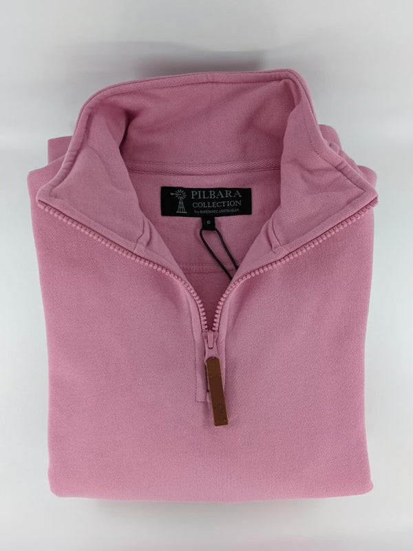 Pilbara Ladies Classic Zipper Closed Front Fleece Pullover - 3 Colours