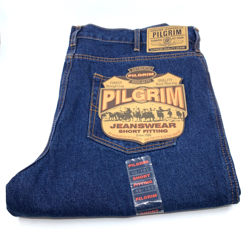 Men's Pilgrim 5 Pocket Stonewash Western Jean - Short Leg