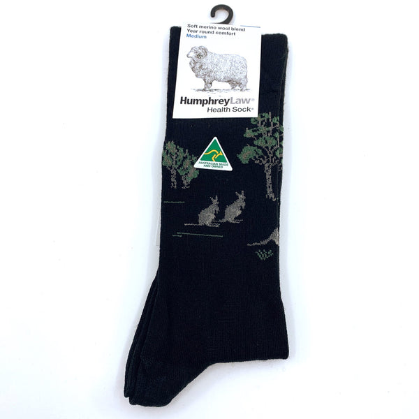 Humphrey Law 60% Fine Merino Wool Health Sock - Kangaroo - 2 Colours