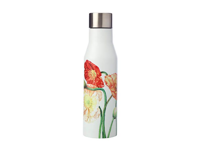 Maxwell & Williams Katherine Castle Floriade Double Wall Insulated Bottle 450ML Poppies
