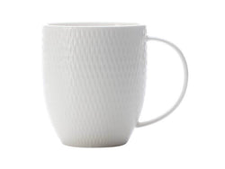 Maxwell & Williams White Basics Diamonds Coupe Mug - 370ml