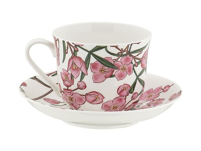 Maxwell & Williams Royal Botanic Gardens Australian Botanics Breakfast Cup & Saucer 450ML Boronia Gift Boxed