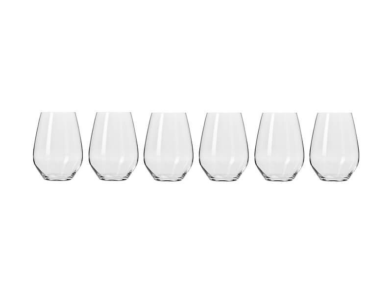 Krosno Harmony Stemless Wine Glass 540ml - 6 Pack