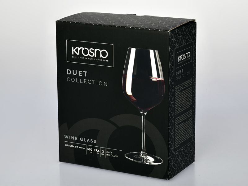 Krosno Duet Wine Glass 580ml - 2 Pack