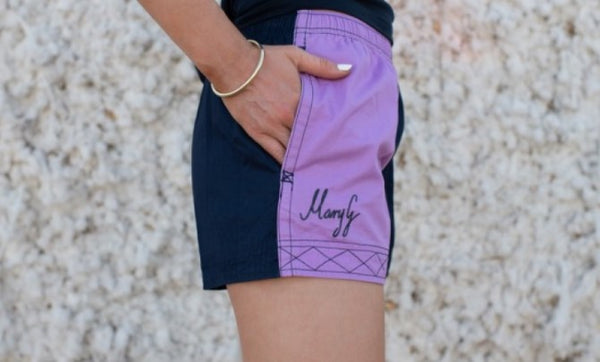 Mary G Ladies Australian Cotton 'Grown Here' Old School Harlequin Shorts - 2 Colours