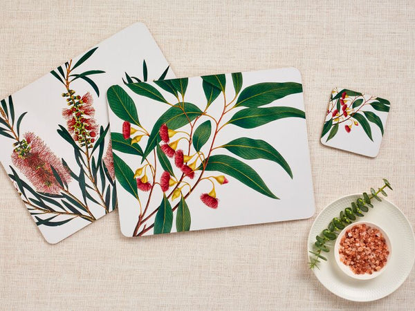 Maxwell & Williams Royal Botanic Gardens Cork Back Placemat 34x26.5cm Set of 4 Gift Boxed