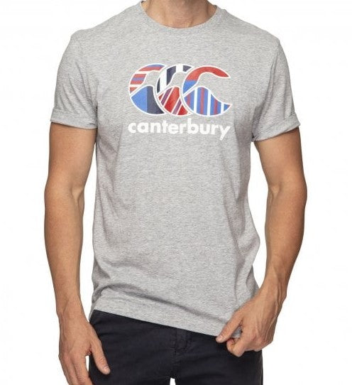 Canterbury Mens CCC Uglies Tee - Victoria Blue & Classic Marle