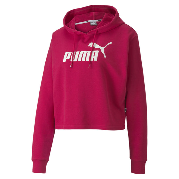 Puma Womens Essentials+ Logo Crop Hoodie