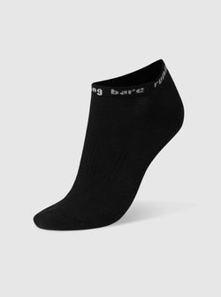 Running Bare Cotton Soft Sports Sock - Black