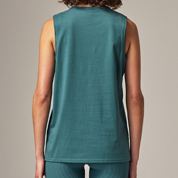 Running Bare Easy Rider Muscle Tank - Sage